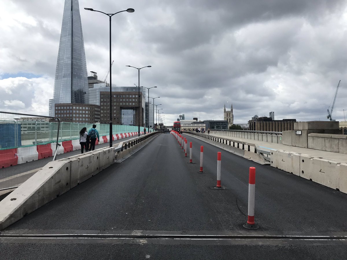 I’ve saved the best for last, which is the wonderful bus and cycle only London Bridge. Felt surreal to be able to stop on the bridge, not be chocked by fumes and noise and take in the view of the shard