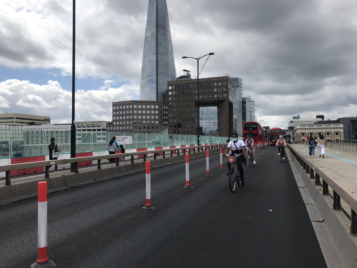 I’ve saved the best for last, which is the wonderful bus and cycle only London Bridge. Felt surreal to be able to stop on the bridge, not be chocked by fumes and noise and take in the view of the shard