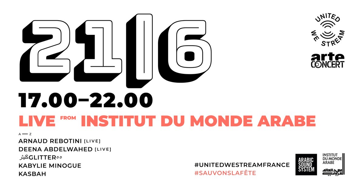 Que Faire A Paris On Twitter Facebook Live Unitedwestream Arteconcertfr Fdlm2020 Aujourd Hui C Est La Fetedelamusique L Imarabe Arabic Sound System S Associent A United We Stream Technopol Pour Vous Faire