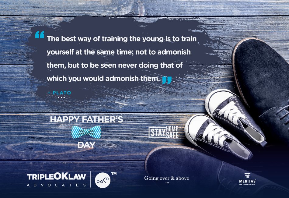 Let us celebrate our fathers for what they do as teachers, mentors, arbitrators, providers and leaders at work and at home.
Happy Father's Day.

#TripleOKLawLLP #FathersDay  #legalpracticeKE
