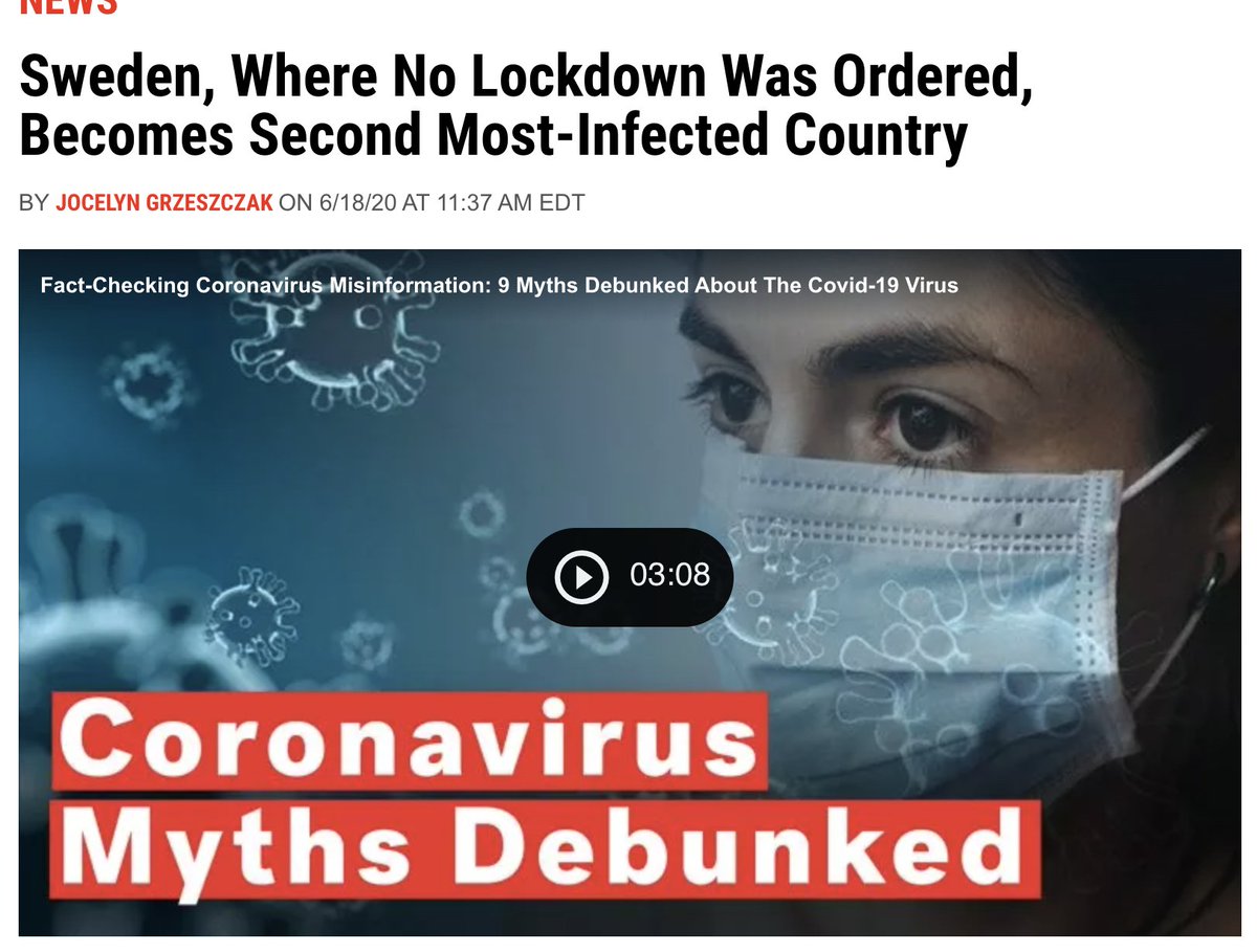 Data from around the world clearly shows that all those countries that showed reluctance in lockdown or reopened prematurely suffered. Our govt. previously kept citing Swden as an example to justify no lockdown. You don't hear that name anymore. /6   https://www.wsj.com/graphics/coronavirus-projections-for-shutdown-reopening-states/