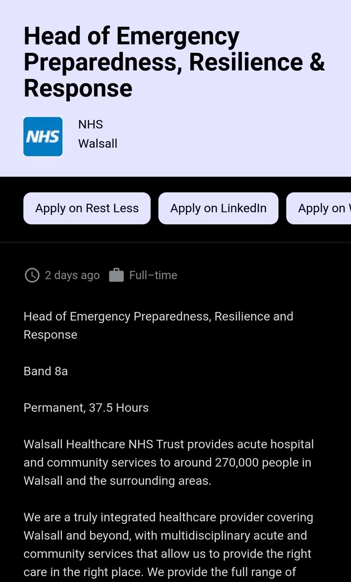 Rubonist's tweet photo. Here's a round up of some of the most recent #EmergencyManagement #EPRR #CivilContingencies & #ClimateEmergency related job opportunities from around the #UK #Conwy #Walsall #Sheffield #Knowsley #EMGTwitter https://t.co/R9xpHygVGW