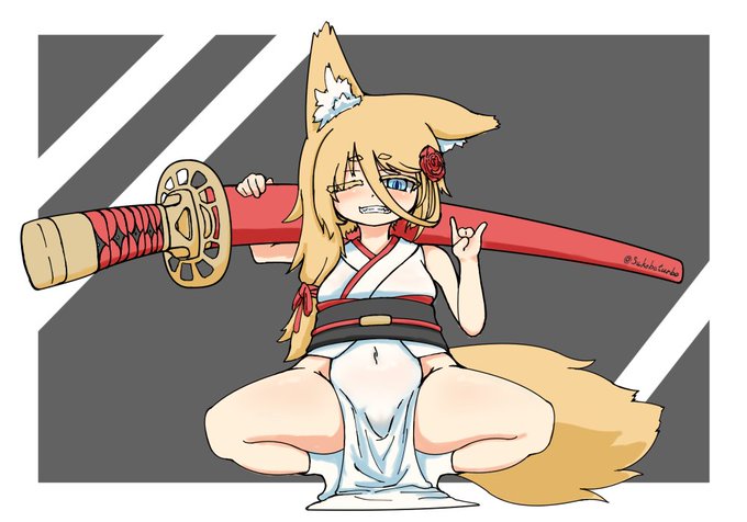 #ドスケベ和装
クソデカ帯刀下半身ごん太きつね 