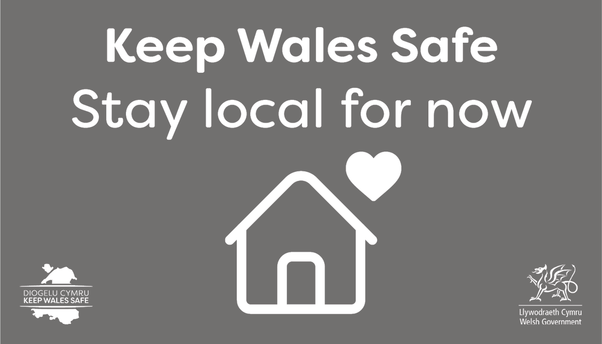 For now, we’re asking you to continue to stay local. 

Our tourism industry is busy preparing to welcome you back safely. 

Until then, public facilities and many beauty spots remain closed. 

Keep Wales safe. Stay local. 

➡️ gov.wales/coronavirus