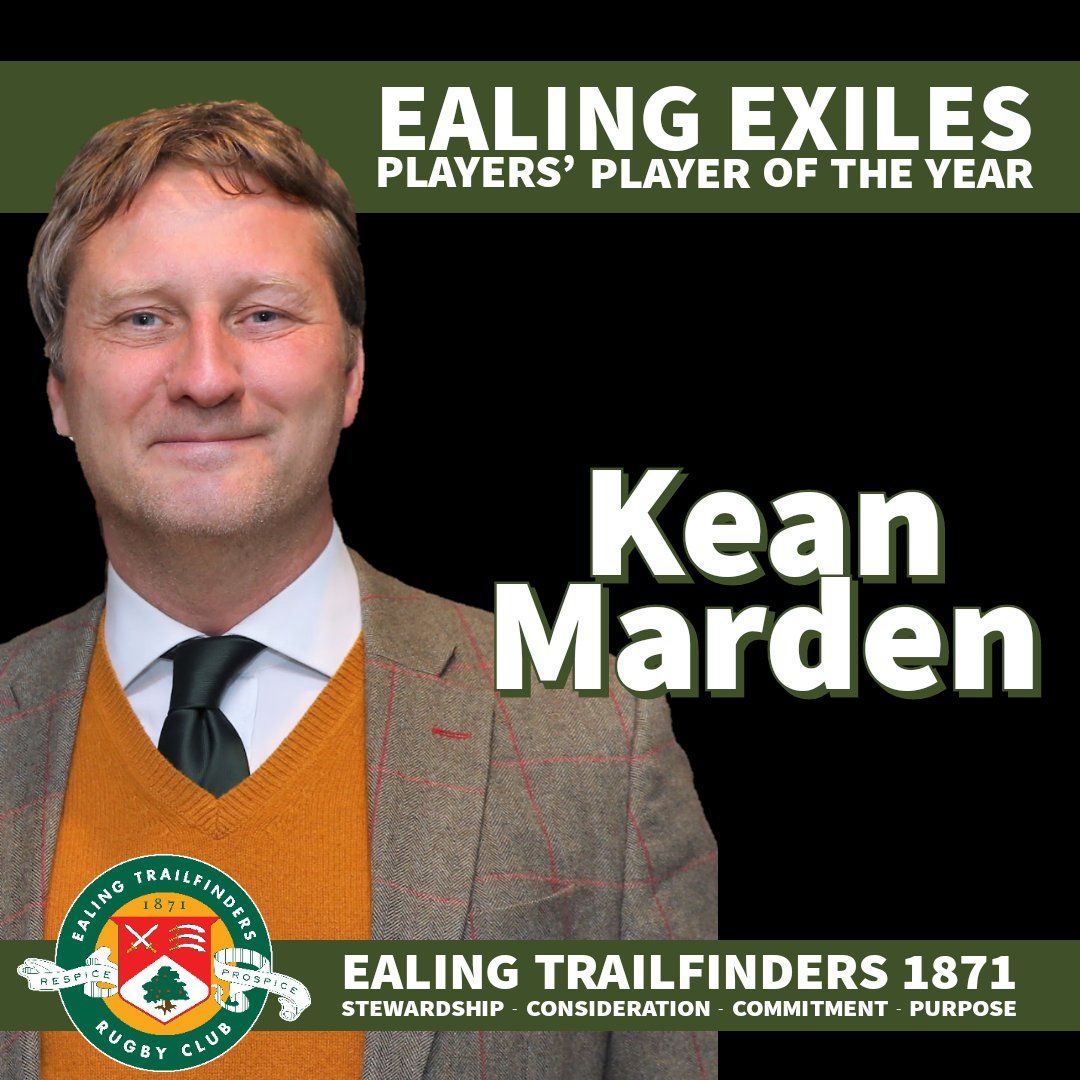 EalingRugbyMens's tweet photo. Congratulations to this year's Ealing Exiles Players' Player of the Year, Kean Marden 🏆

He won the admiration of his teammates for the way he has adapted to the front row, while Captain Jez Inson also praised his physical commitment
#ealing1871 #ealingrugby #endofseason #awards https://t.co/Y5aXq8BxTR