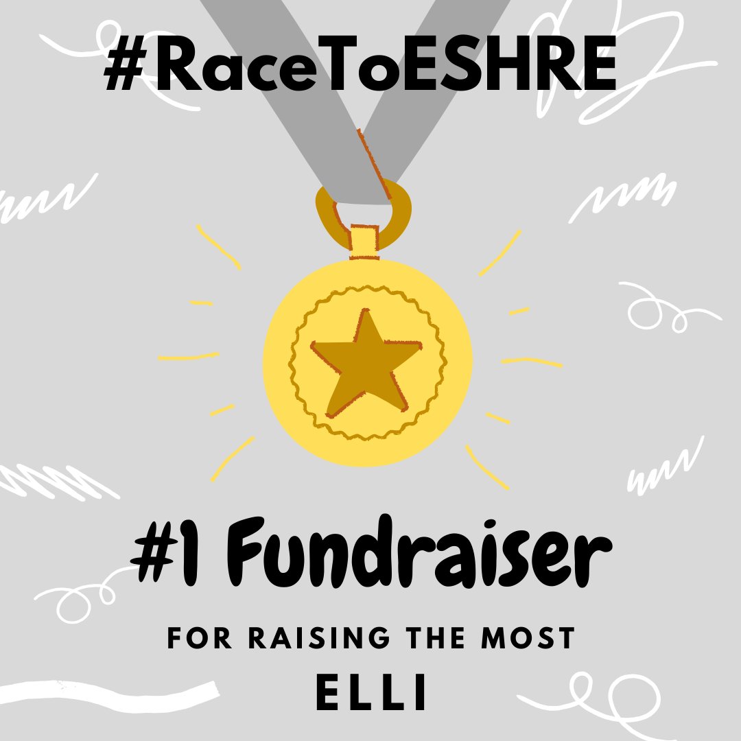 MScHCEAC's tweet photo. Next for #Week1 achievements for our #RaceToESHRE we have the #1Fundraiser - This award goes to our lovely Scotswoman Elli who's done amazingly in raising money for #ProgressEducationalTrust! Really proud of you Elli!
To support our #RaceToESHRE journey: https://t.co/Fie2tSN1n0 https://t.co/H9XevgW6Lb