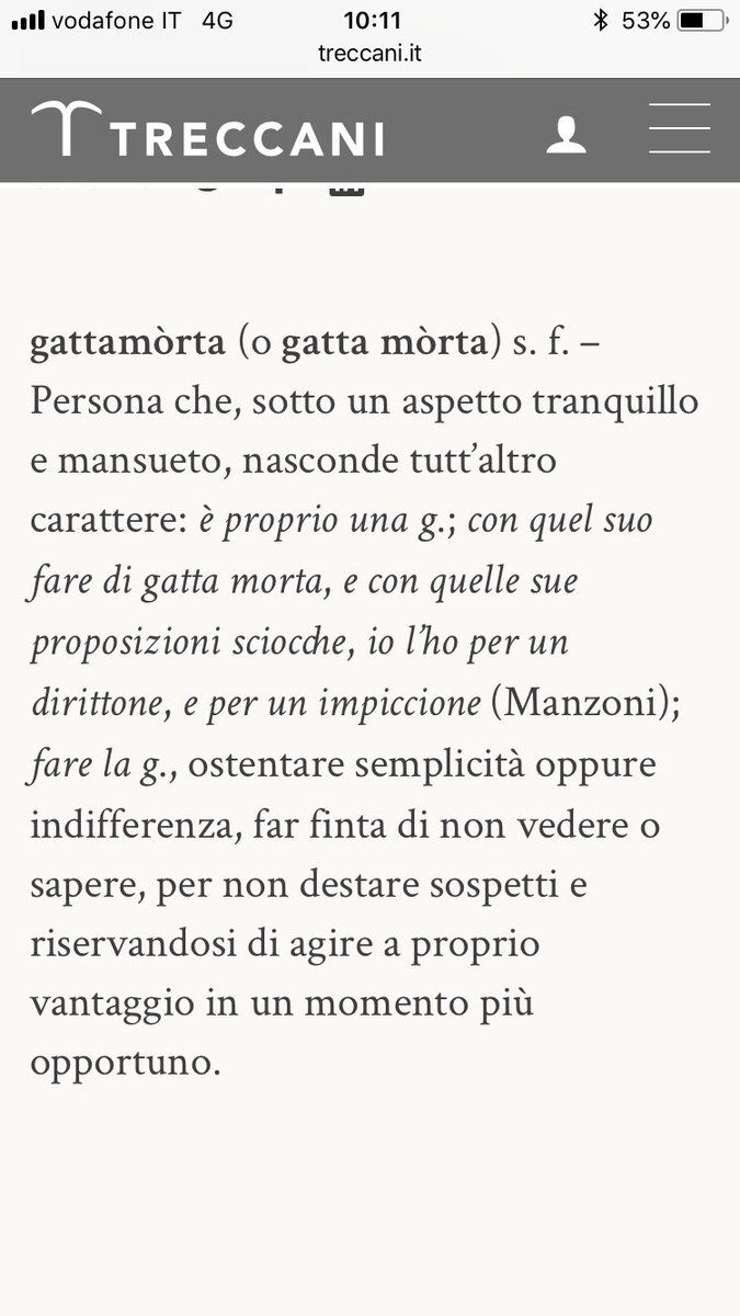 Twittipe على تويتر Io Credo Che Voi Non Sappiate L Italiano E Crediate Che Gattamorta Sia Un Sinonimo Di Zoccolone E Un Problema Solo Vostro Pero Se Quando Eravate Piccoli Vi E Morta