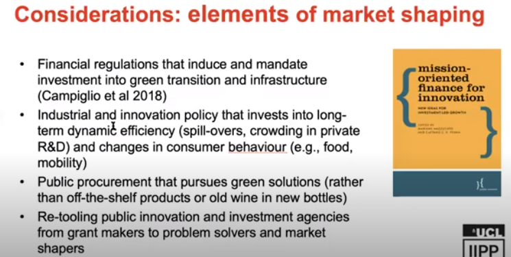 gquaggiotto's tweet photo. Unpacking mission driven innovation with @RowanEConway - latest in my #socfest webinars catching up. Personal highlights: missions as coherence driving narratives (vs top down mandates); externalities as objects of missions; elements of market shaping https://t.co/Ib3cv85IBv https://t.co/CDHuL69TxO