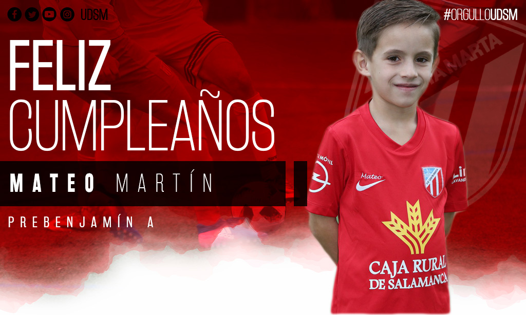 UDSantaMarta's tweet photo. 🎁🎉🎊 Más soles para hoy. Porque en el Prebenjamín A ha brillado uno con luz propia. Por su bondad y simpatía. Por su #OrgulloUDSM pese a su corta edad. ¡¡Muchísimas felicidades, Mateo!! Que cumplas muchos más en la #AcademiaUDSM con esa ilusión que desbordas a diario ❤ https://t.co/KLmJWF4Ghb