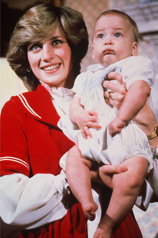 Happy birthday to Sir Prince William, held here by his mother The Duchess of Hearts, Sir Diana Spencer 