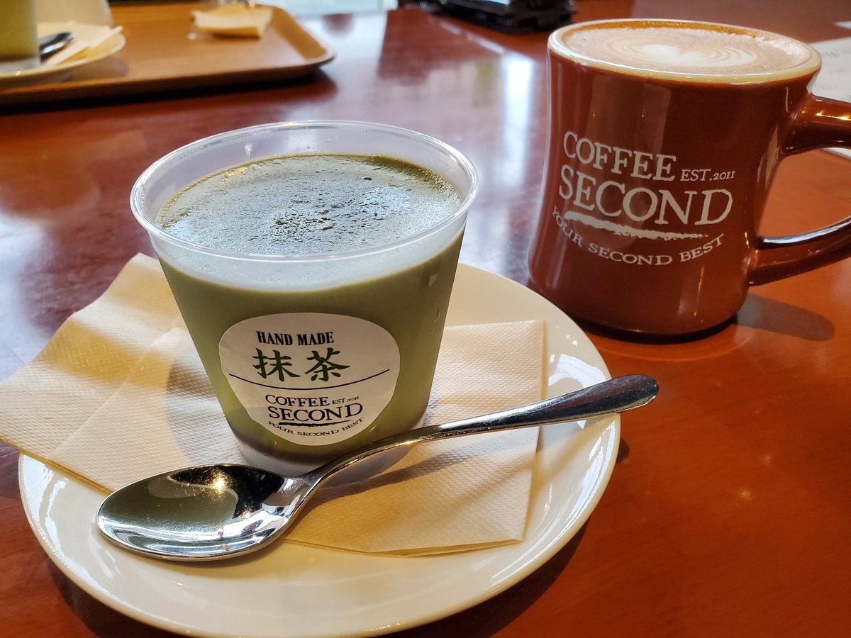 purin2007_1226's tweet photo. またまた来ちゃった
#coffeesecond さん
今日は抹茶プリンしかないけど
これも美味しかった😋🍴💕 https://t.co/sttQMbZ3a3