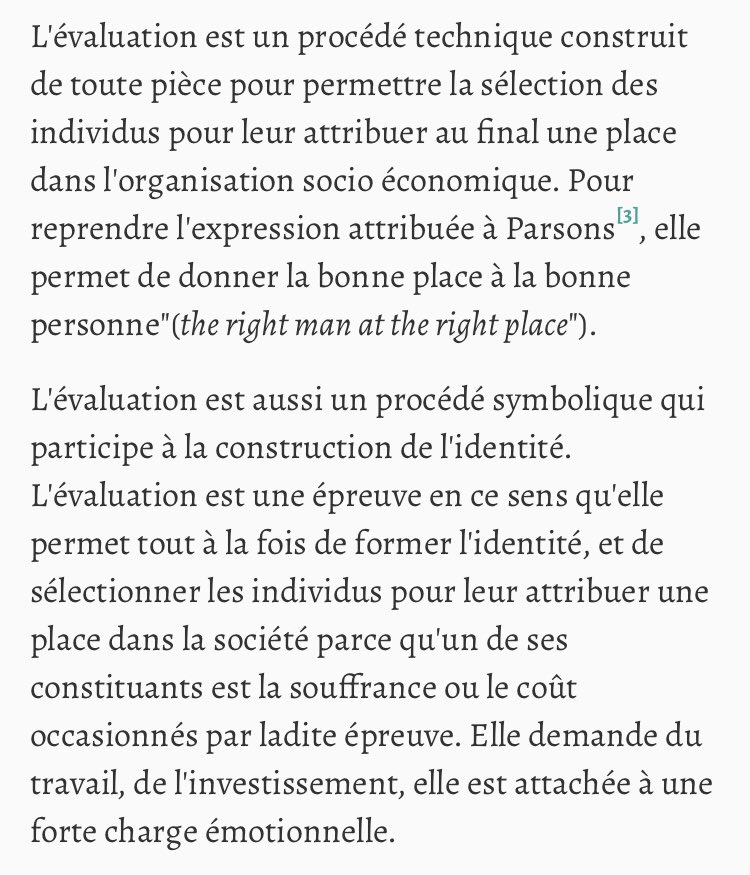 ... que l'épreuve prend sens pour le sujet et peut ainsi donner corps et consistance à ce rôle social.Cette mise en mémoire va accompagner l'individu comme "un bagage qu'il a pour le reste de sa vie". (Godelier, 1982). » Et l’évaluation, une suite d’épreuves ? (Image)
