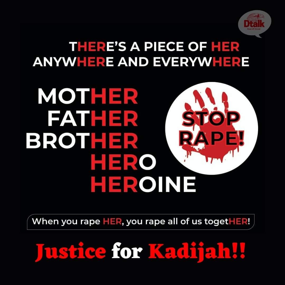 I know the news about the five year old is sad and the perpetrator should be brought to book. However, those sharing the victim's photo should refrain from that.  campaign responsibly without posting her photo. You're part of the problem.#endallformsofviolenceagainstwomenandgirls