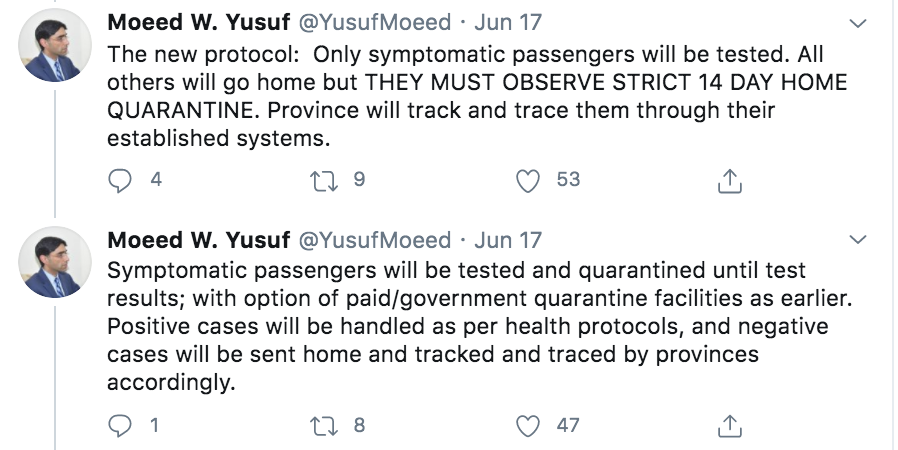 Haven't we learnt anything from bringing in international passengers and zaireen earlier without proper checks? Also, weren't we told back in March/April too that hotspots will be sealed during "smart" lockdown. Clearly it didn't work. What's new now? /14