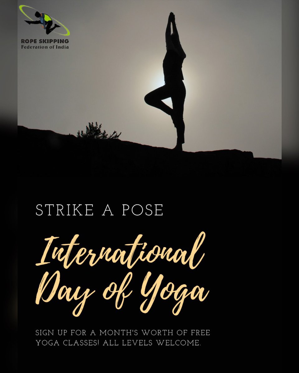 rope_rsfi's tweet photo. Yoga is all about creating a balance in your life. It is about balancing your senses, balancing your body, soul and mind in order to live healthy and live in peace. Wishing you a peaceful and healthy life on International Yoga Day.

@KirenRijiju 
@YASMinistry
@PMOIndia https://t.co/i26nYvl4VC