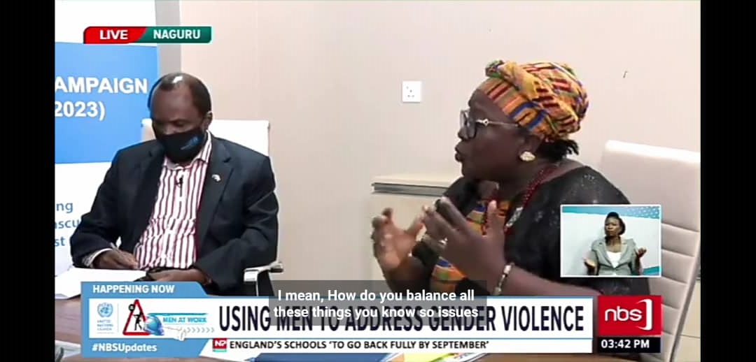UNDPUganda's tweet photo. There's need 2 break the silence & ensure there is equity. We need to be deliberate in our engagement; talk about pay-gaps 4 same work & enhancing work-life balance. By the time a woman arrives at office, she has finished one job at home-@ElsieAttafuah #MenAtWork4GenderEquality https://t.co/HuxZoBNR4E