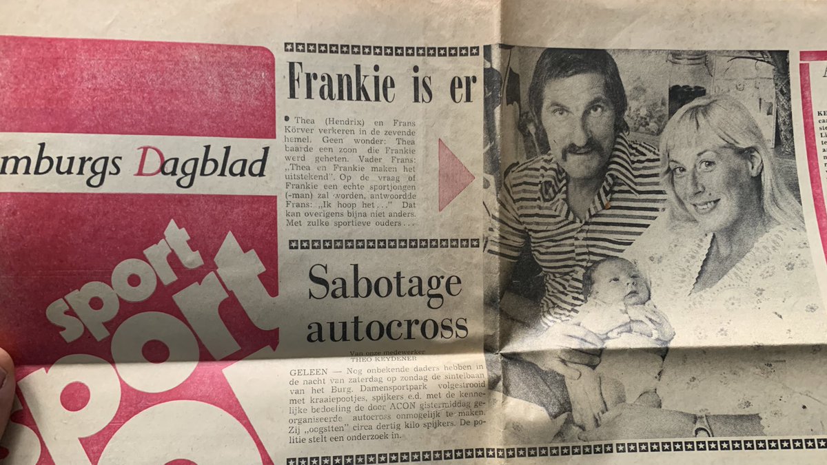 Happy vaderdag!  Over vaders gesproken. Een foto uit de tijd dat er nog gehoopt werd dat ik een groot sportman zou worden 🤣