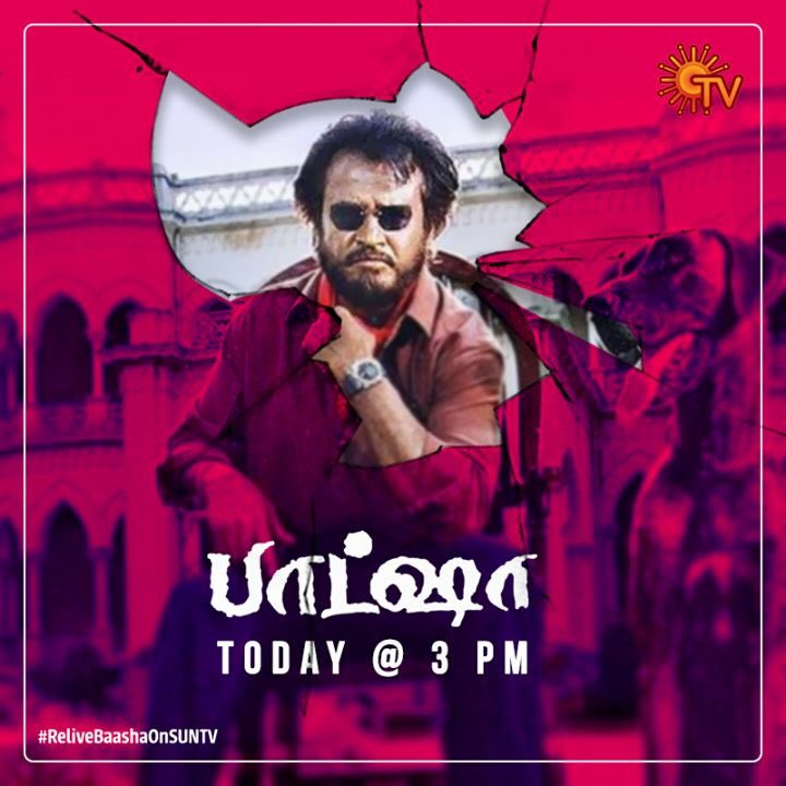 Rajinikanth Fans On Twitter Are You Ready Watch Baasha On Suntv Today Baashaonsuntv Rajinikanth