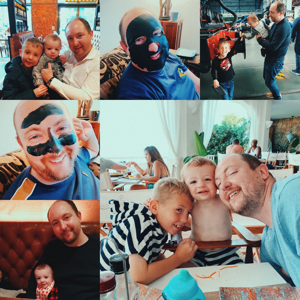#HappyFathersDay to the best &amp; funniest Daddy in the world 💙🤍 I feel so lucky &amp; proud the boys have you in their lives ♥️ We love you so much ♥️ 
#fathersday2020
