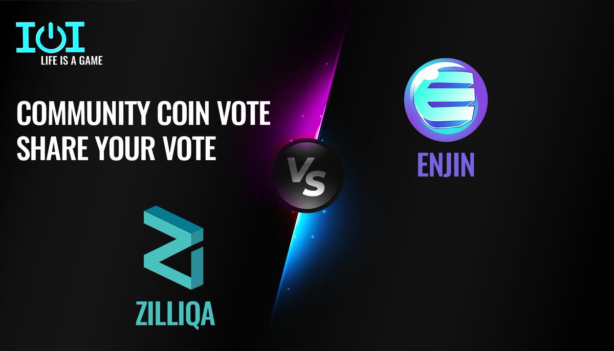 IOIToken's tweet photo. Don't forget for today's deadline on voting your favourite coin. We can't wait to add the winner next week on @IOI_Game
Did you already vote? @zilliqa @enjin @enjinWhale @ZilliqaCo @ZilliqaMoonTime @EnjinSupport
Decide for #TeamEnjin or #TeamZilliqa
👉https://t.co/7EyjKPkQfR https://t.co/8E9uQBXXFO