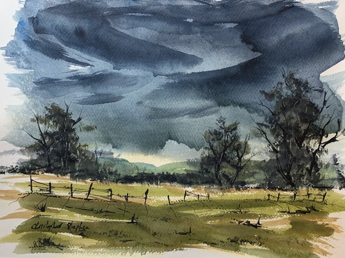 ChrisStephenArt's tweet photo. After the storm  #watercolour #art https://t.co/PqwBpMUI9m
