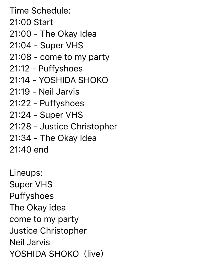 6.21 Sun. 21:00-
Waveforms online vol.2 @ YouTube 🖥
youtu.be/fc9ALWA-fJw
