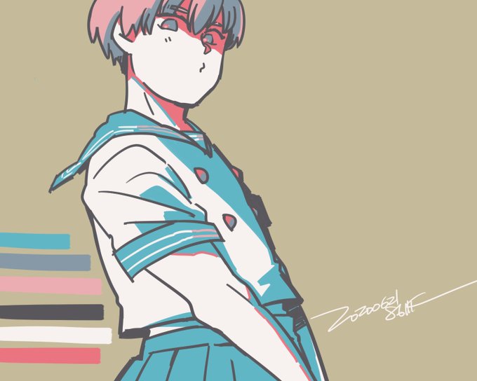 カラーパレットからリクエストされた番号のカラーを使ってのtwitterイラスト検索結果 古い順