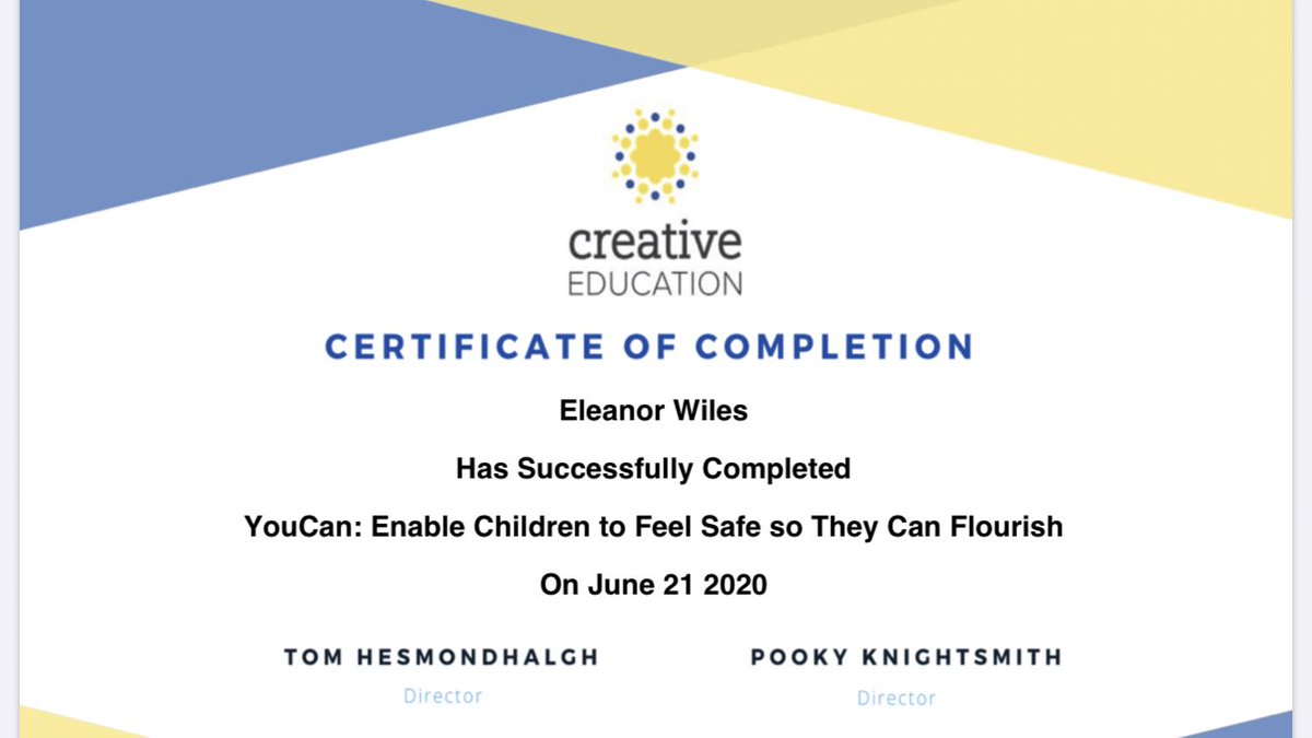 Managed to get this done whilst I had access to it. Totally recommend <a href="/CreativeEdu/">Creative Education</a> courses especially in the light of looking after children and young people and the mental wellbeing of yourself and others ! #wellbeing #nurture #schoolreopeninguk <a href="/GHSASC2/">GrangemouthHSASC</a> <a href="/StaffGhs/">GHSStaffWellbeing</a> <a href="/GrangemouthHS/">Grangemouth HS</a>