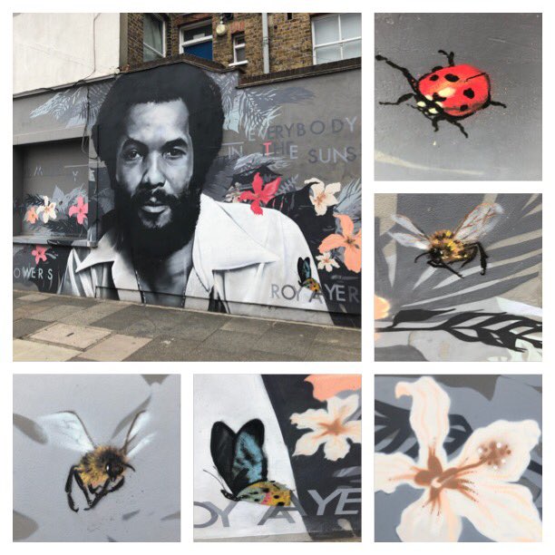 JaneCanDoSE4's tweet photo. Just💕this mural in #MidtownBrockley don’t think has been tagged which is pretty remarkable! The detail with the insects/flowers 🌼🐞🐝🦗🌸is just lovely #LoveOurArea https://t.co/2RHKUMiJBy