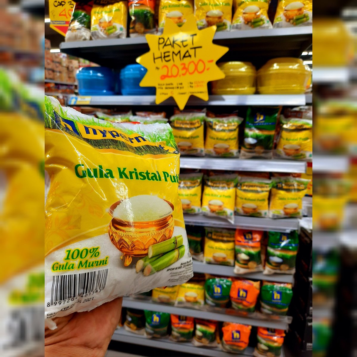 HypermartP's tweet image. Hay Pelanggan setia hypermart Pakuwon Surabaya

Gula pasir Hypermart 1kg
Banded dengan Mie Goreng Sedaap ayam Istimewa 3pcs Hanya dengan harga Rp 20.300 saja pelanggan setia

Syarat dan ketentuan berlaku,
Anda bisa Belanja dari rumah cukup Chat &amp;amp; Shop di WA kami 0878 6220 2532