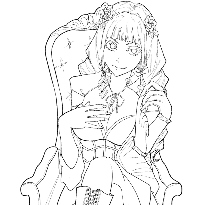 オラッ! 下書きですわ! 