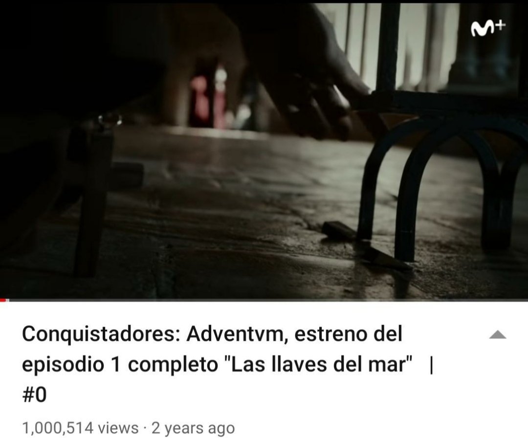 Hoy es buen día para Conquistadores: Adventum, 1 millón de reproducciones en el episodio 1! @cero <a href="/MovistarPlus/">Movistar Plus+</a> #conquistadoresadventum