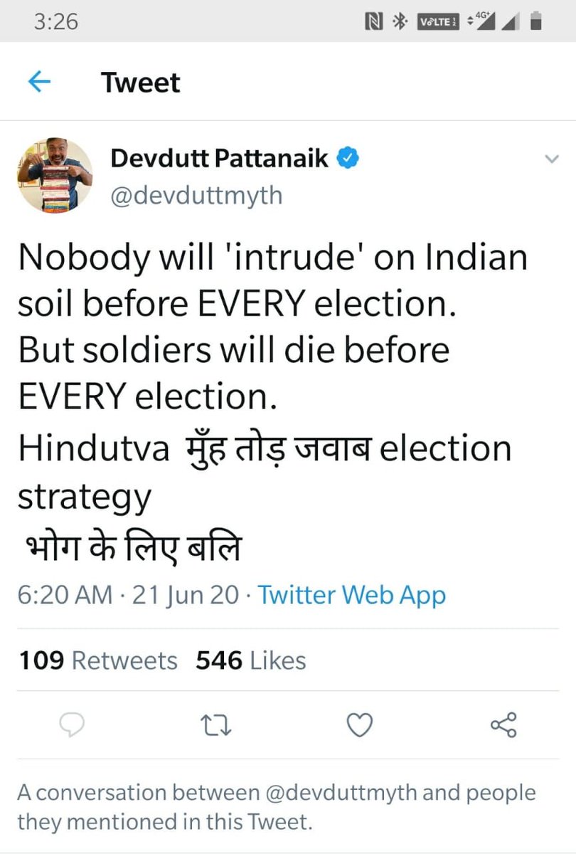 AinaraKaur's tweet image. This is very low #Devdutt, even for you. I understand it’s a good way for some to forward their agenda but show some consideration for the family of fallen soldiers. Terrible! #IndianArmy