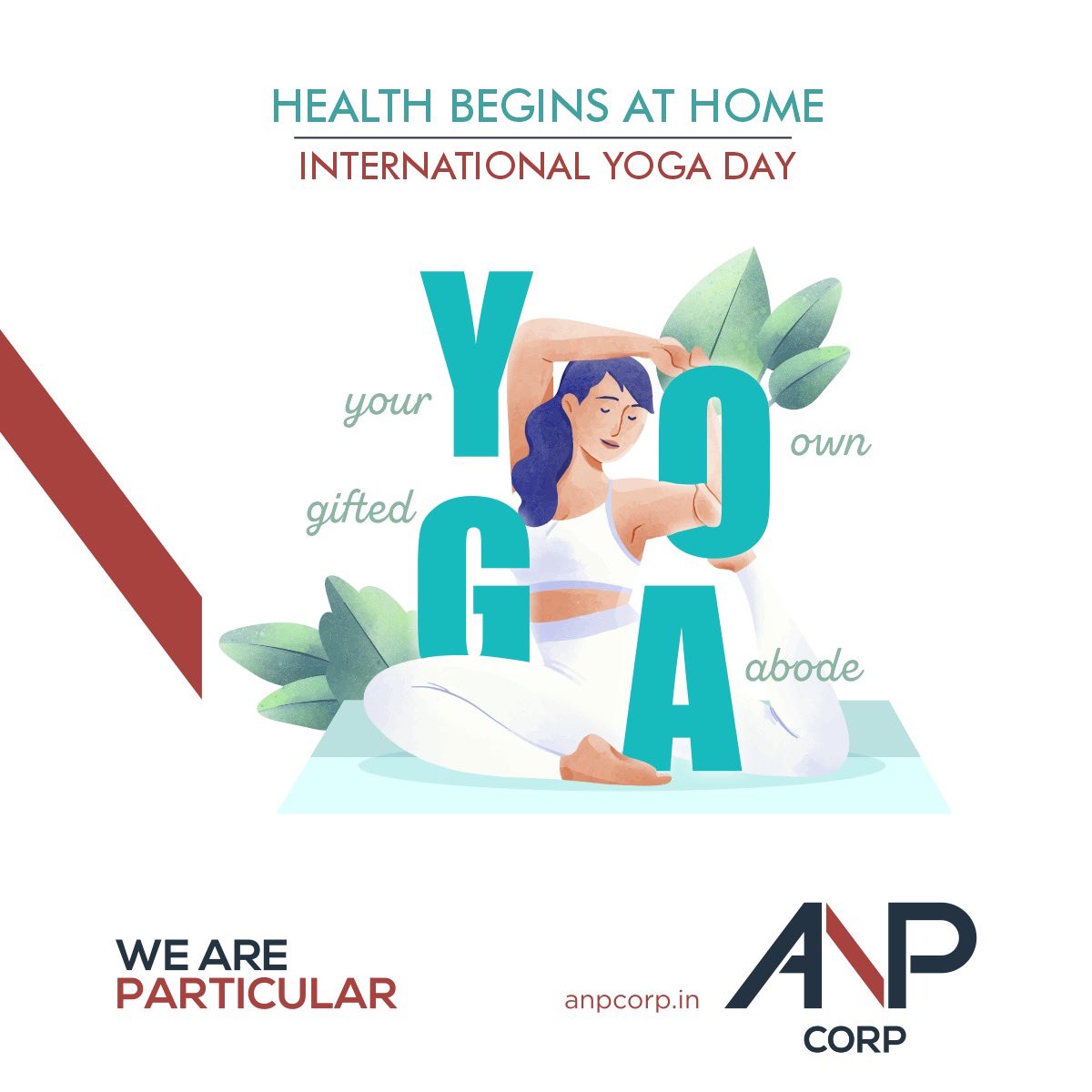 anp_corp's tweet photo. Just 20 minutes of Yoga at home can do wonders to your health.
Celebrating International Yoga Day
.
.
.
.
.
#YourOwnGiftedAbode #InternationalYogaDay #StayHome #StaySafe #StayPositive #AtmaNirbharBharat #Pune
#Weareparticular #AnpCorp
@BangAds @BrandMatterz https://t.co/wJ55WTaWuB