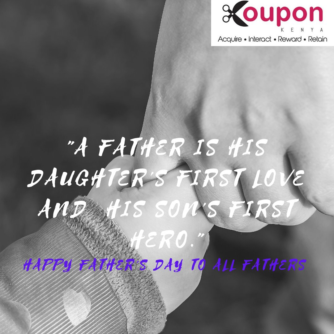 MzawadiGroup's tweet photo. The Mzawadi family wishes all the Fathers all over the world a Happy Fathers Day. You are the pillars in our homes and the society at large. We celebrate you today and always.
https://t.co/4TFAnSipbE
#ShopAndGetPaid
#HappyFathersDay
#MzawadiLoyalty
#CouponKenya
#CelebrateFathers https://t.co/UO2m3VHjh9