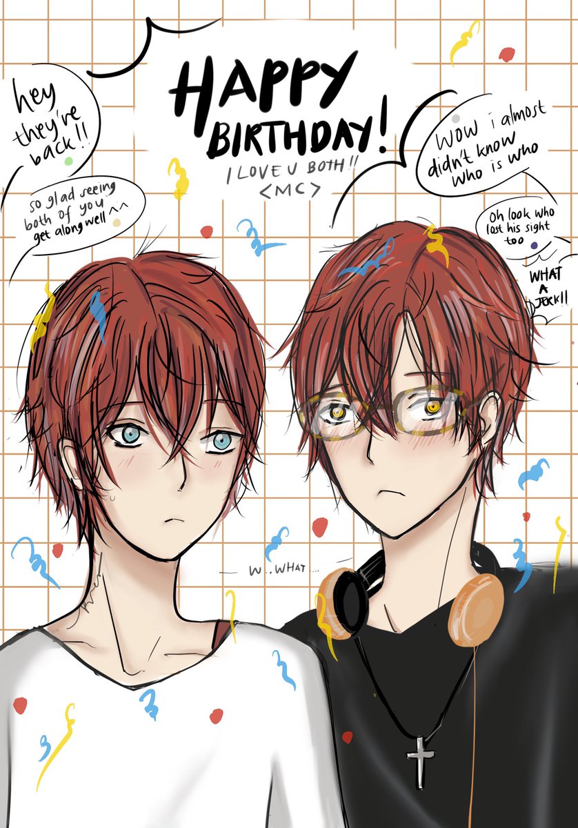 _pvet_'s tweet photo. I JUST CANNOT DECIDE OK
its real hard for me to draw boys actually.
#mysticmessenger #mysticmessenger707 #choitwinsday #saeyoungchoi #saeranchoi #lucielchoi https://t.co/42gHNj7pdt