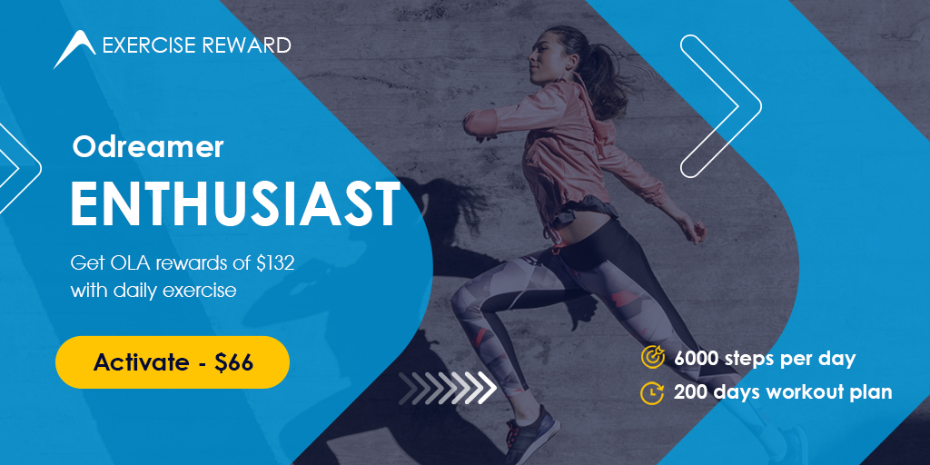 🌟Become an Odreamer Enthusiast! 

Complete your 6,000-step goal each day to earn digital currency, OLA. By sticking for 200 days, you can earn back your membership fee two times!

Membership access is now open: olympeak.club
#Odreamer #ExerciseReward #OlympeakPÉONE
