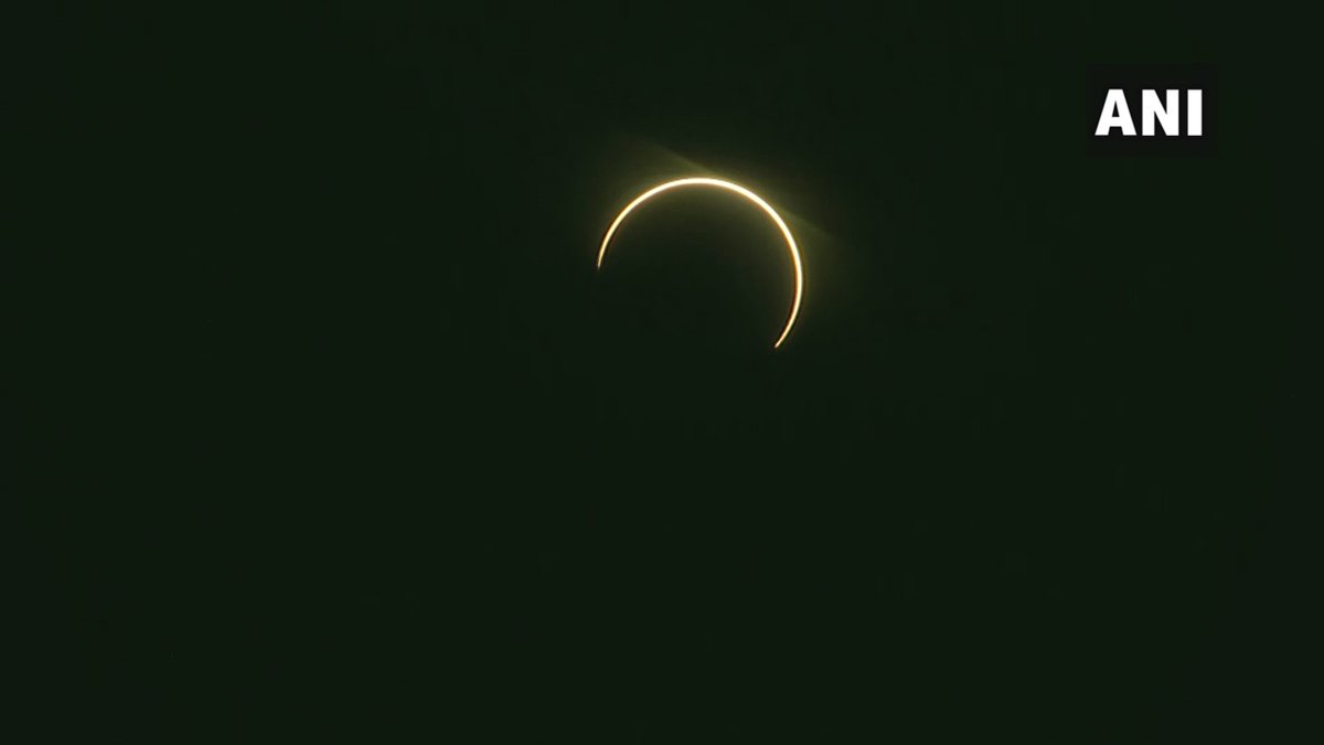 dainklive's tweet photo. Jaipur: #SolarEclipse2020 as seen in the skies of Dehradun. https://t.co/47wjU9crCI
