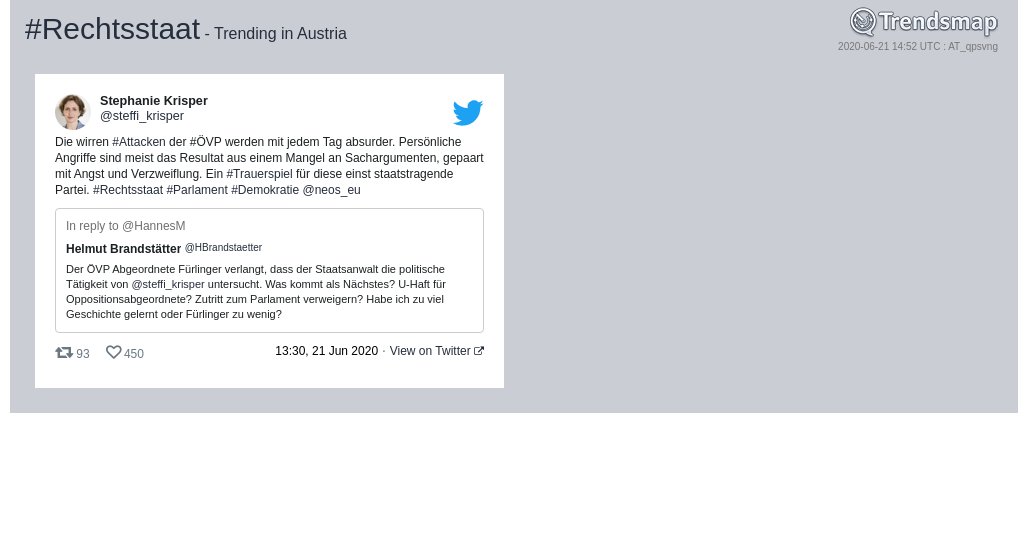 #rechtsstaat ist jetzt eine tendenz in Austria

trendsmap.com/r/AT_qpsvng