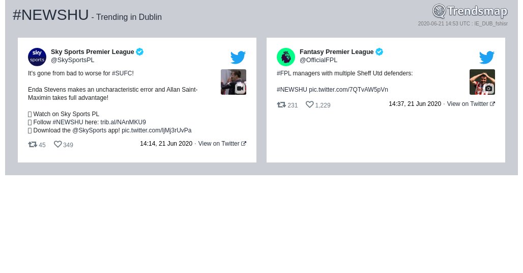TrendsDublin's tweet photo. #newshu is now trending in #Dublin

https://t.co/o32dCkLQkx https://t.co/PEDERzCB1J