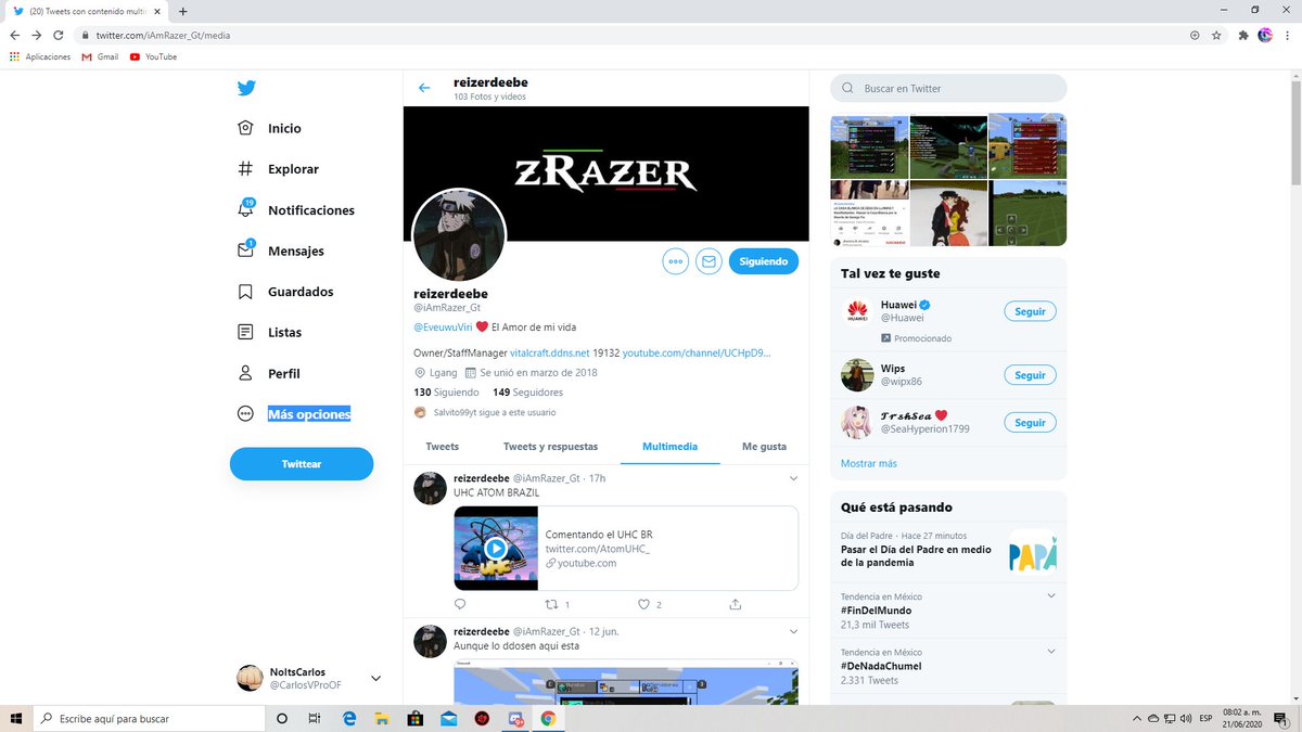CarlosVProOF's tweet photo. @iAmRazer_Gt  te sigo bro espero participar en el sorteo (=
MI nick en el juego es =ItzCarlos3177 https://t.co/d8UsH5w5W0