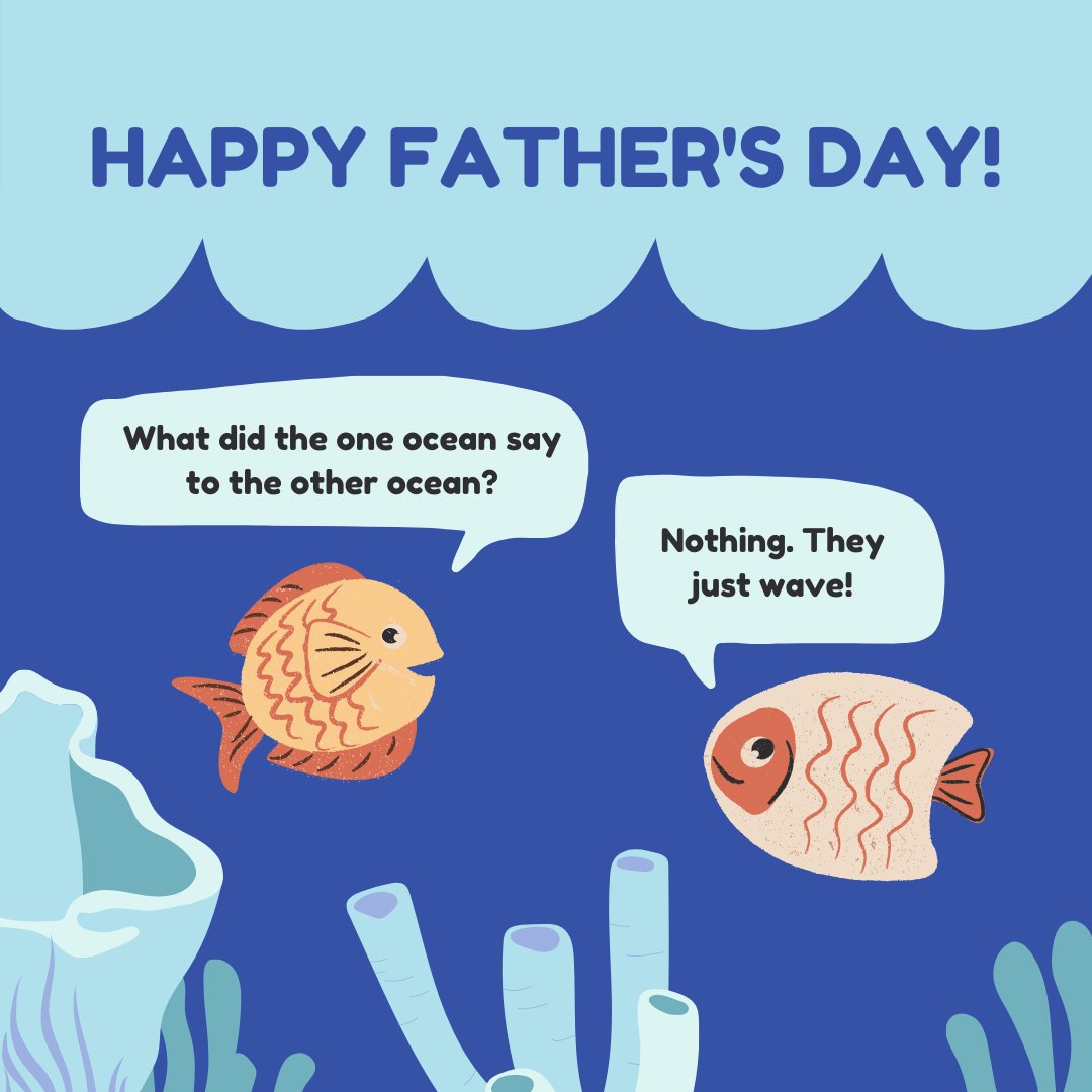 We would like to say Happy Father's Day to all the dads out there. Don't forget to call or message your dad today.