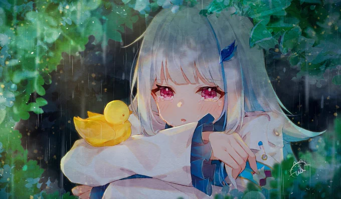 雨の日。
#ヘル絵スタ #絵ンジュ 