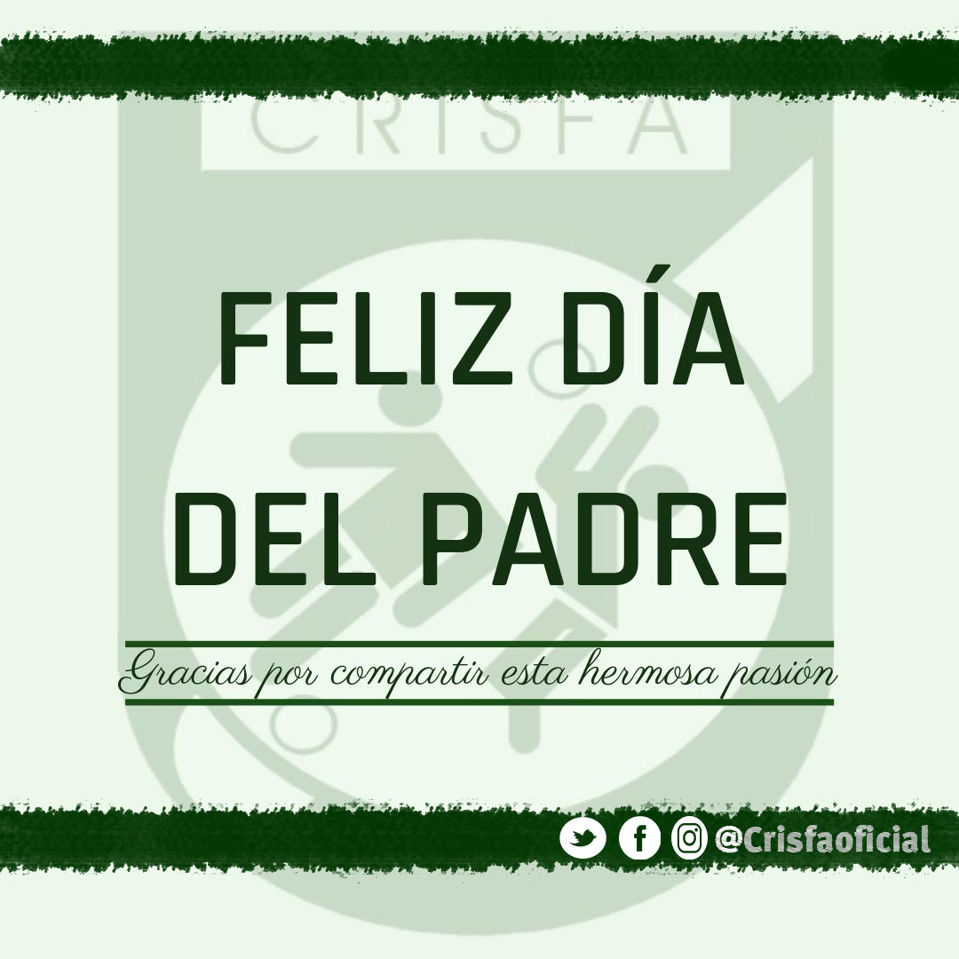 crisfaoficial's tweet photo. #DiaDelPadre A todos aquellos que comparten esta hermosa pasión, les deseamos un feliz día! https://t.co/crbVSJsNGv