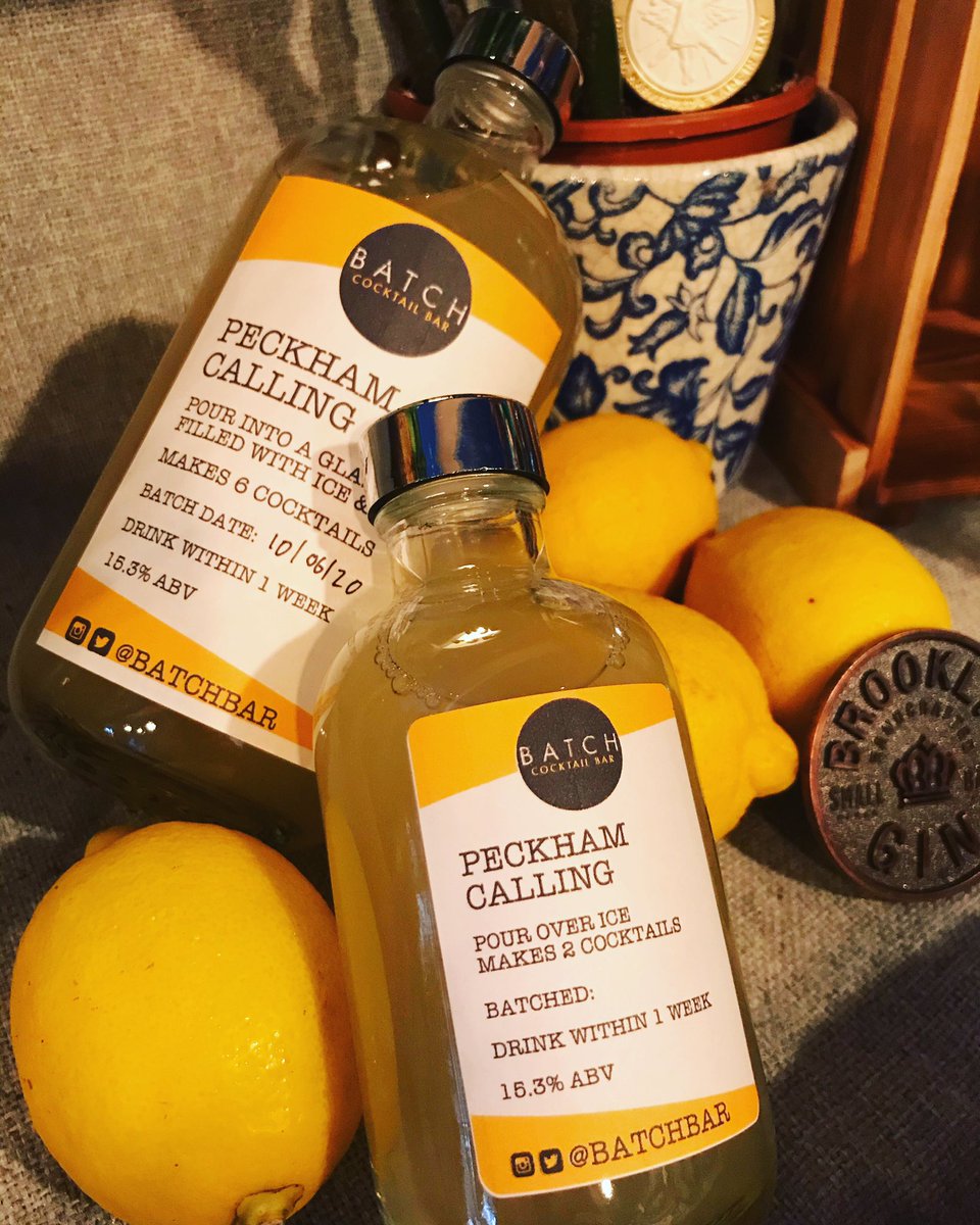 Peckham Calling - perfect for cocktails on the Rye in this weather!
• <a href="/BrooklynGin/">Brooklyn Gin</a> , lemon juice, <a href="/italicusrdb/">ITALICUS - Rosolio di Bergamotto</a>, fino sherry, simple syrup.
•
@j2ivera <a href="/twistlondon/">Twist Events</a> <a href="/BatchBar/">Batch Bar Peckham</a> #batchhatch #takeawaycocktails #deliverycocktails #sunnyafternoon #drinkingontherye