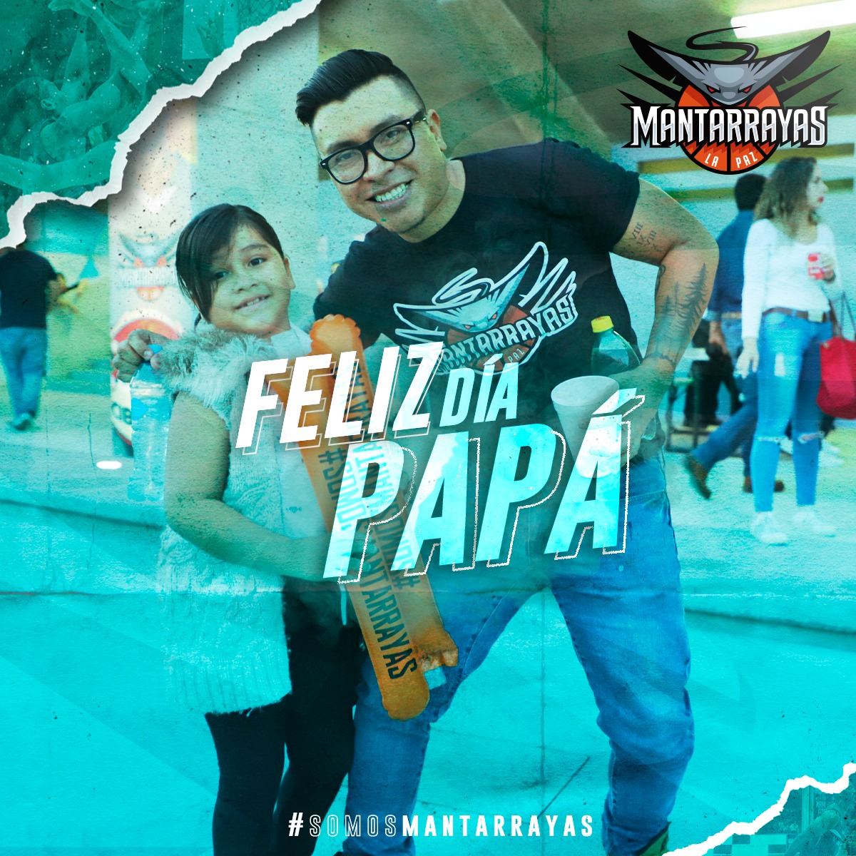 mantarrayaslpz's tweet photo. 🧡 Los mejores momentos son los que pasamos juntos viendo a nuestro equipo jugar en la duela.
🏀 De parte de Mantarrayas La Paz queremos desear un Feliz día del Padre. 🎉
#SomosMantarrayas ⛹🏻♂️ https://t.co/q729DpAQUM