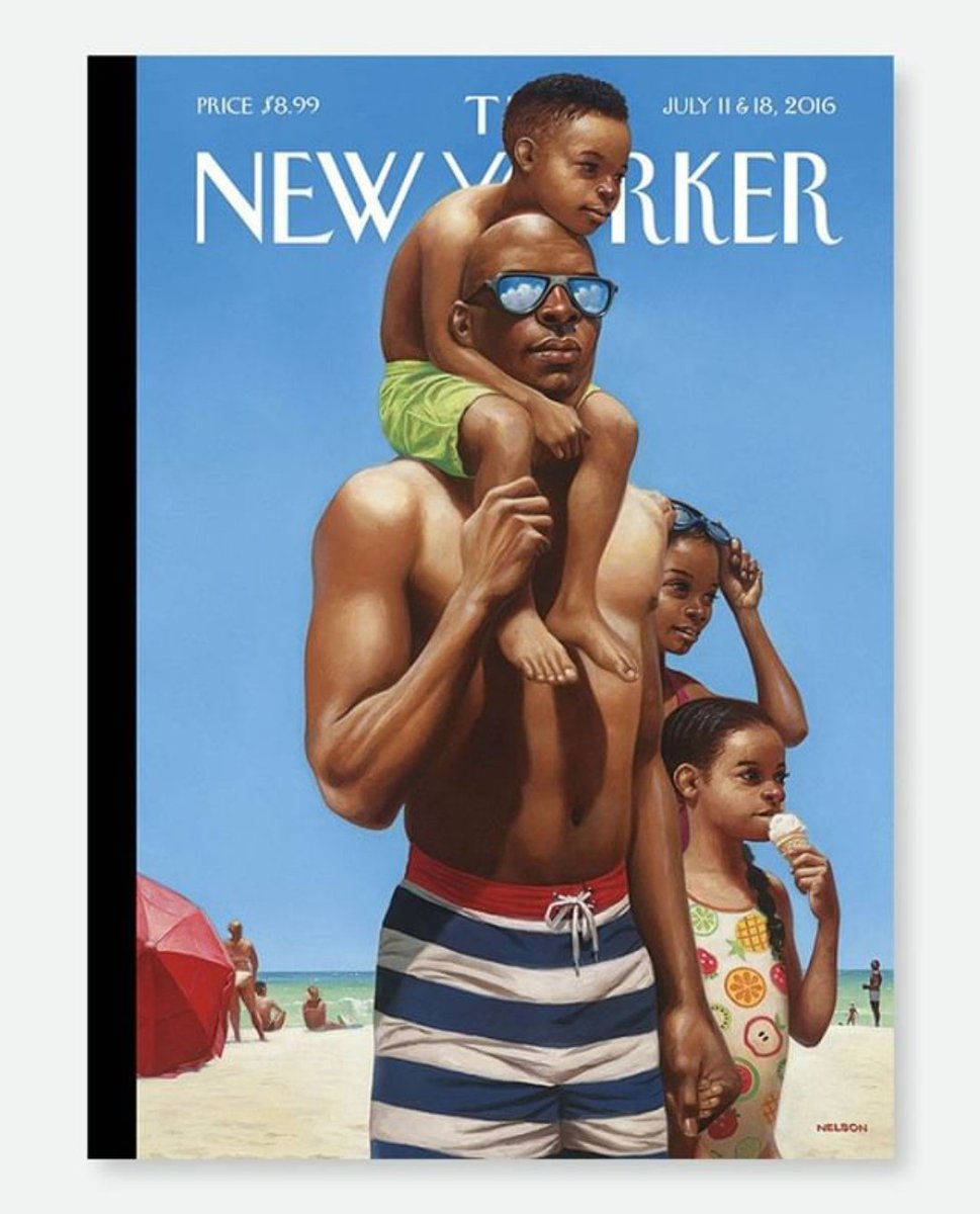 diorama_work's tweet photo. Love this @NewYorker cover. 
Happy #FathersDay

Illustration by Kadir Nelson https://t.co/kdcWQUAQYq