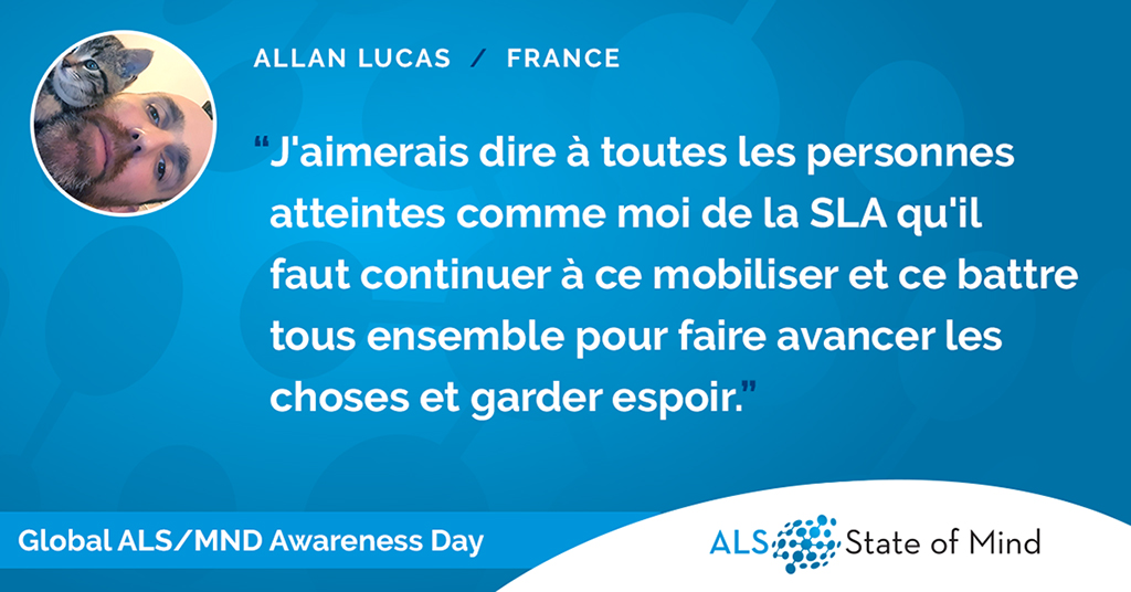 BrainstormCell's tweet photo. Allan Lucas-@AllanWS2411 pleas with you to mobilize and fight together to move progress forward to #EndALS. #ALSMNDWithoutBorders #ALSstateofmind https://t.co/AMGNFmesfl