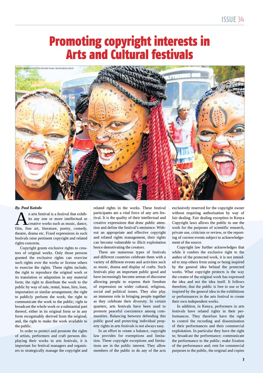 AyebeLamAnthony's tweet photo. There is a general lack of copyright law in Uganda 🇺🇬. Even in its outdated format key issues in this digital era are not addressed and this article from @KenyaCopyright Board seeks to address it @serugo @Snduhukire #SheilasDigiTalks https://t.co/XUuo1qpKCc