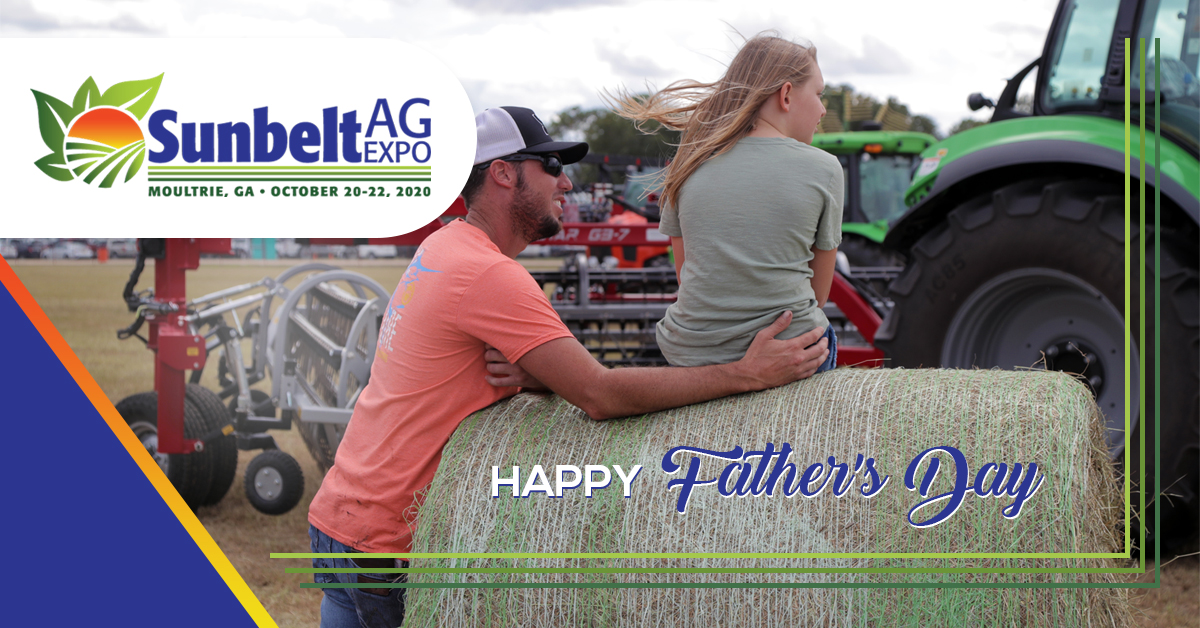 Happy Father's Day from Sunbelt Ag Expo! Many farmers have great memories of farming alongside their fathers, and today is the day we reflect and celebrate the dad in all our lives. We look forward to seeing all our farming fathers at this year's Ag Expo!